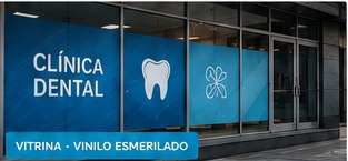 Vinilo esmerilado para clínica dental